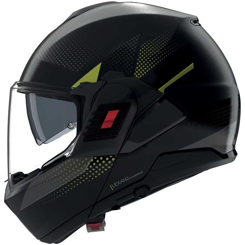 Flip-up motorcykelhjelm Nolan N120-1 Ciclone mat grå-sort-grøn