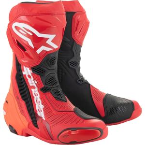 Alpinestars Supertech R Vented fluo red motorcykelstøvler