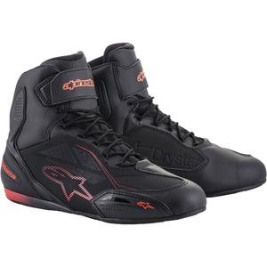 Alpinestars Faster 3 Drystar Black-Fluo Red motorcykelstøvler