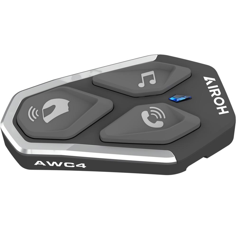 Bluetooth motorcykel intercom Airoh AWC4 sort