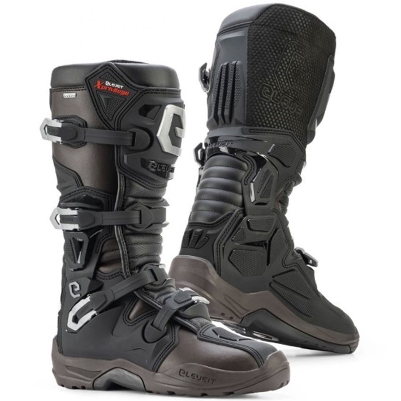 Eleveit X PRIVILEGE WP ENDURO sortbrune motorcykelstøvler