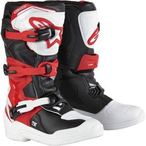 Alpinestars Tech 3S Youth White-Black-Red motorcykelstøvler til børn