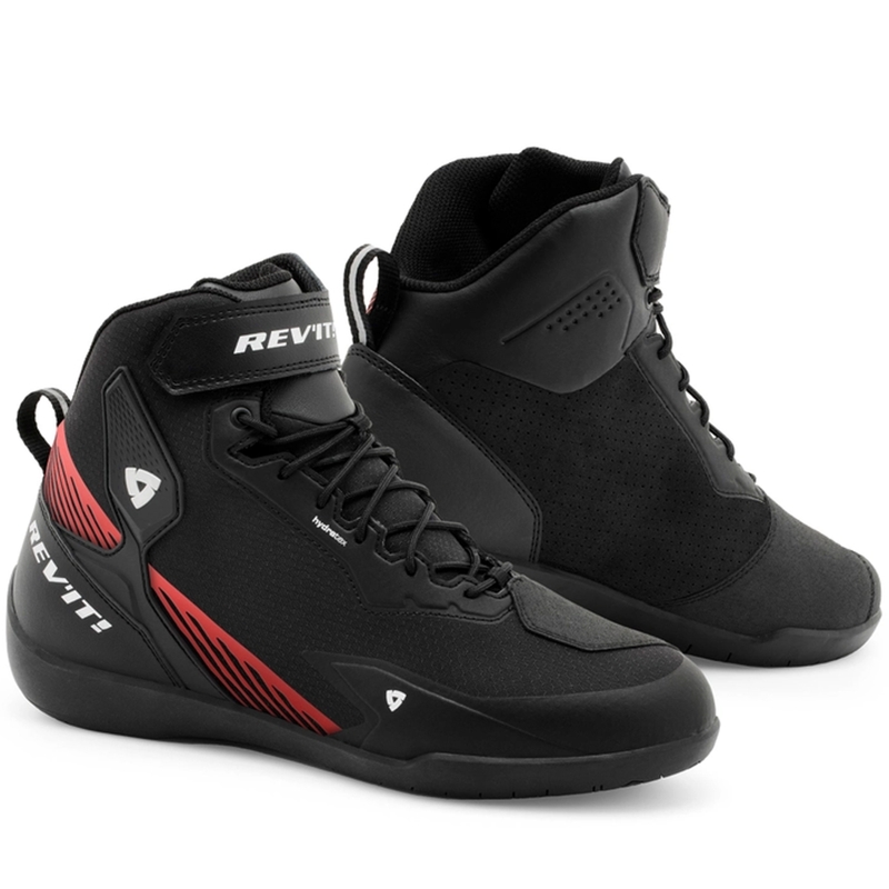 Revit G-Force 2 H2O motorcykelstøvler i sort-fluoro rød
