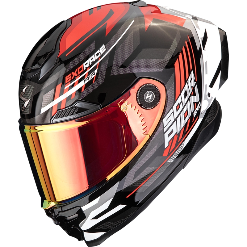 Scorpion EXO-RACE Air Kobra FIM2 integralhjelm, sort-rød