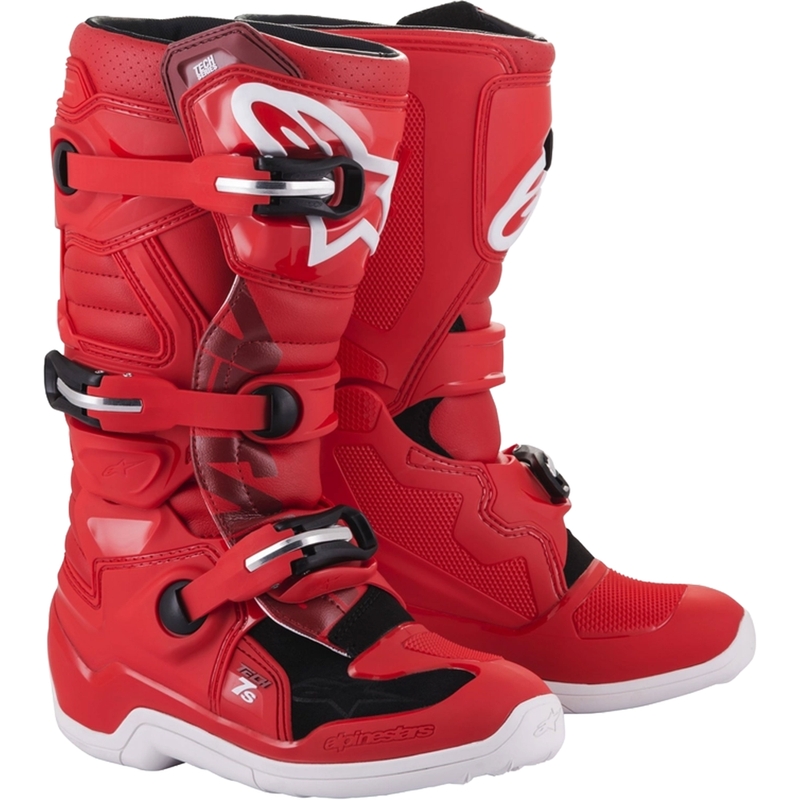 Alpinestars Tech 7 S børne motorcykelstøvler røde