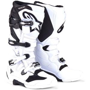 Alpinestars Tech 7 motorcykelstøvler hvid-sort