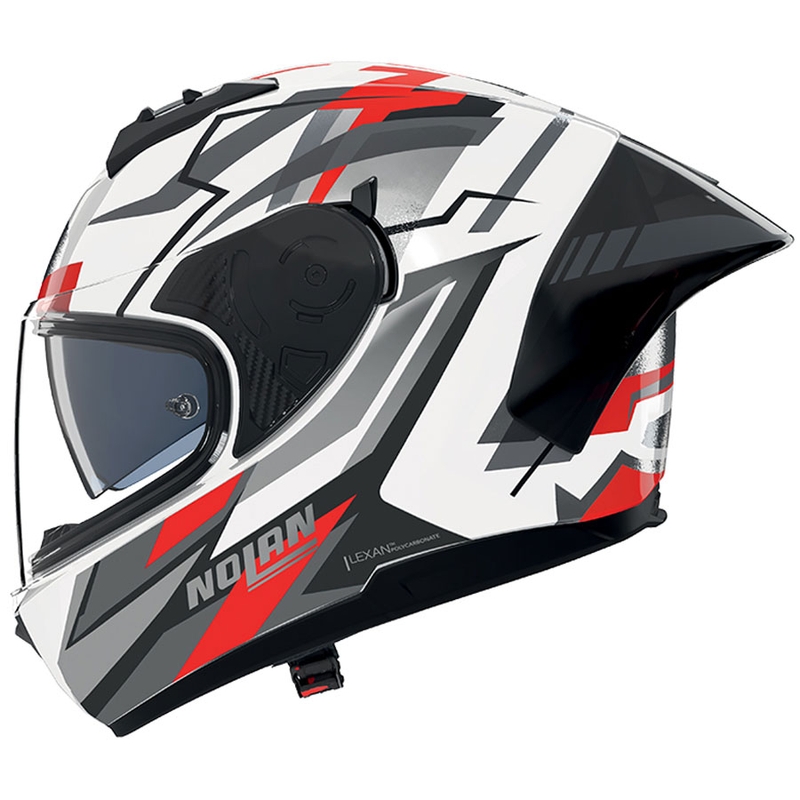Fullface motorcykelhjelm Nolan N60-6 Sport Corsa 356 hvid-grå-sort