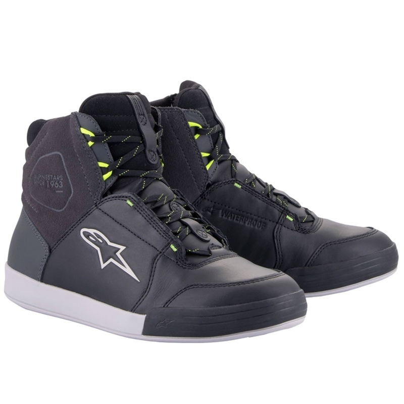 Alpinestars Chrome Drystar Sort-Grå-Fluo Yellow motorcykelstøvler