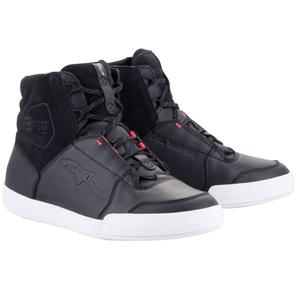 Alpinestars Stella Chrome Drystar motorcykelstøvler til kvinder i sort, hvid og pink