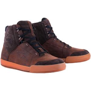 Alpinestars Chrome Crafted Drystar Brown Rubber motorcykelstøvler