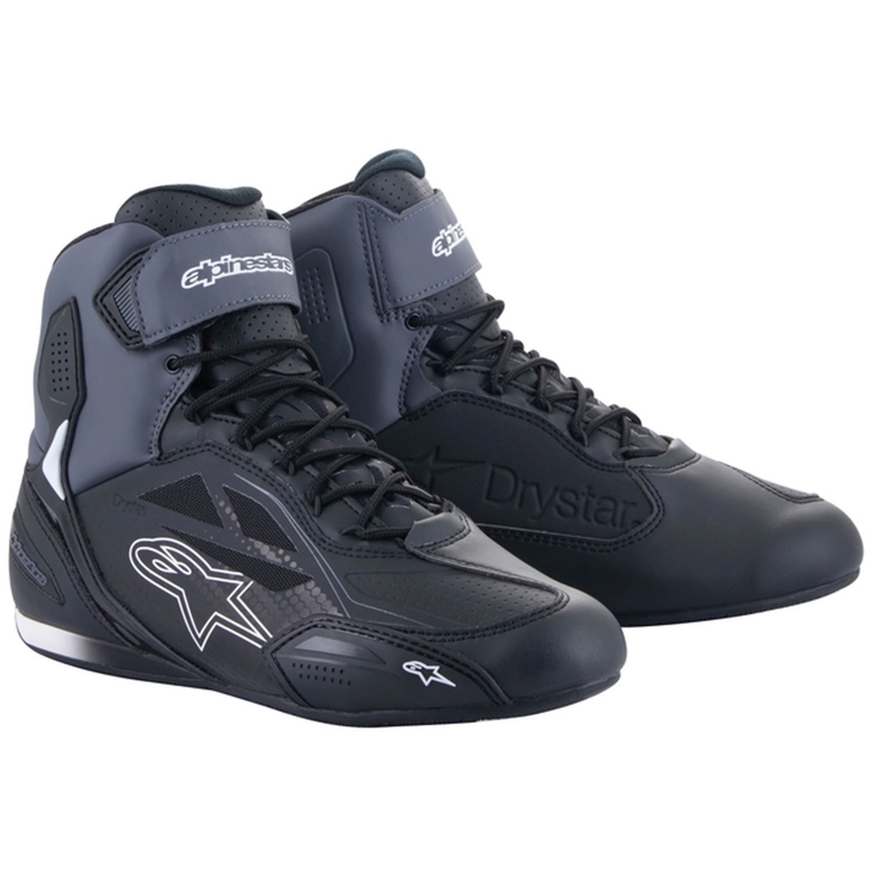 Alpinestars Faster-3 Drystar sort-mørkegrå motorcykelstøvler
