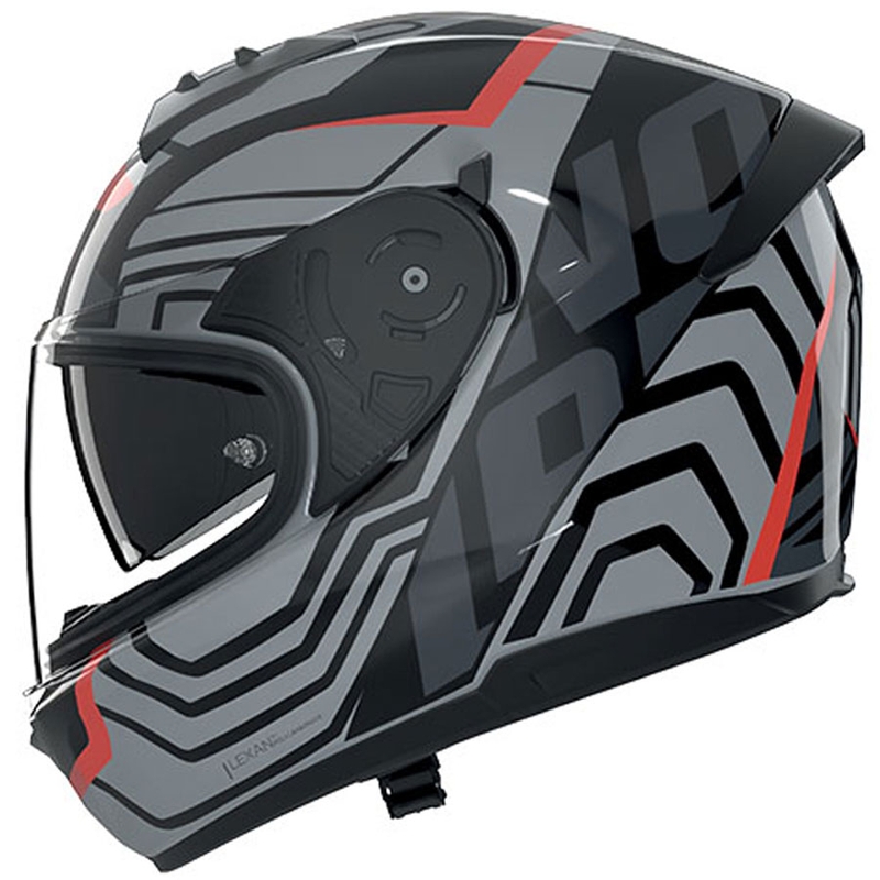 Fullface motorcykelhjelm Nolan N60-6 Eclettico 351 grå-sort-rød