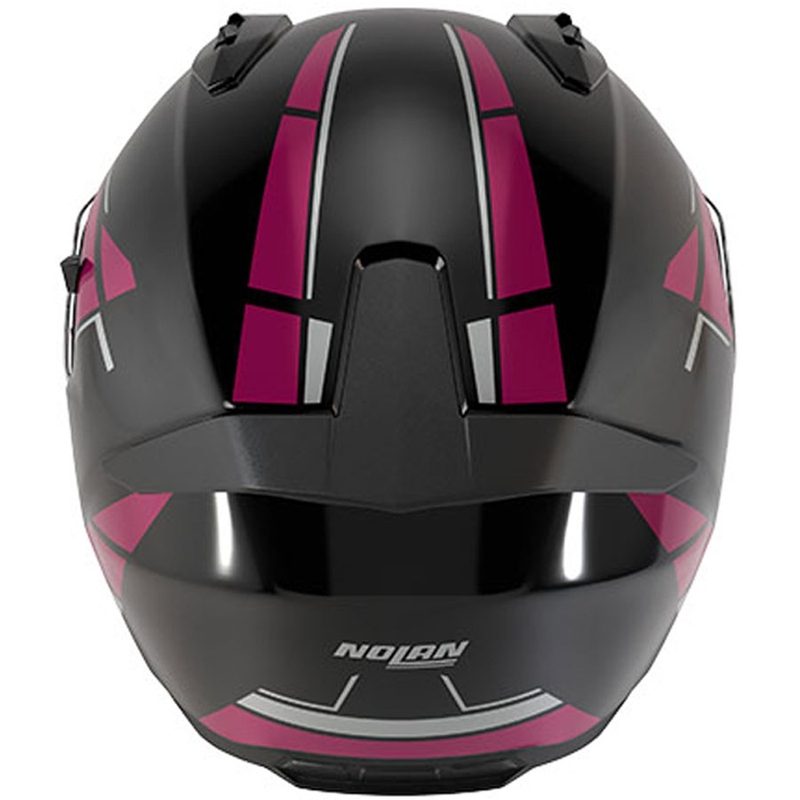 Fullface motorcykelhjelm Nolan N60-6 Sincrono 354 sort-pink