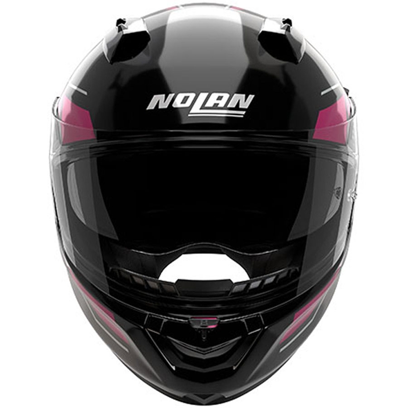Fullface motorcykelhjelm Nolan N60-6 Sincrono 354 sort-pink