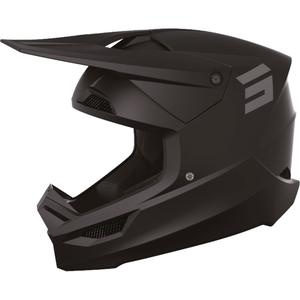 Motocross-hjelm Shot Furious Solid Black