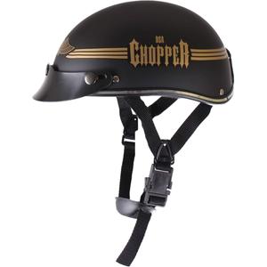 Motorcykelhjelm braincap RSA Skull sort mat