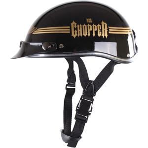 Motorcykelhjelm braincap RSA Skull sort blank