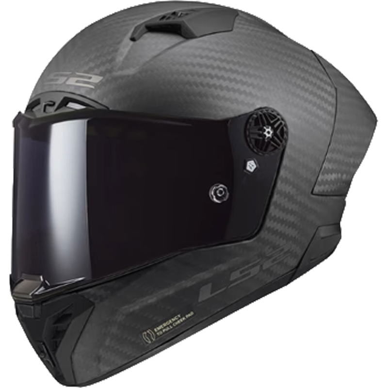 LS2 FF805 Thunder C GP Aero sort integreret motorcykelhjelm