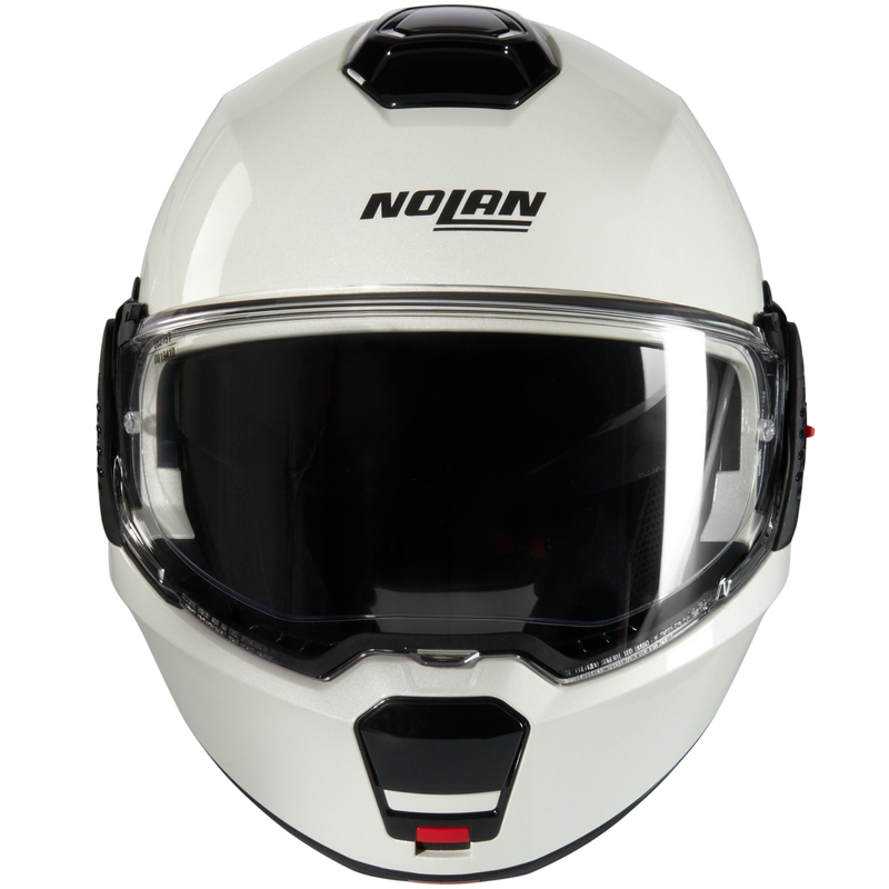 Flip-up motorcykelhjelm Nolan N120-1 Classico Nobile N-COM 320 hvid