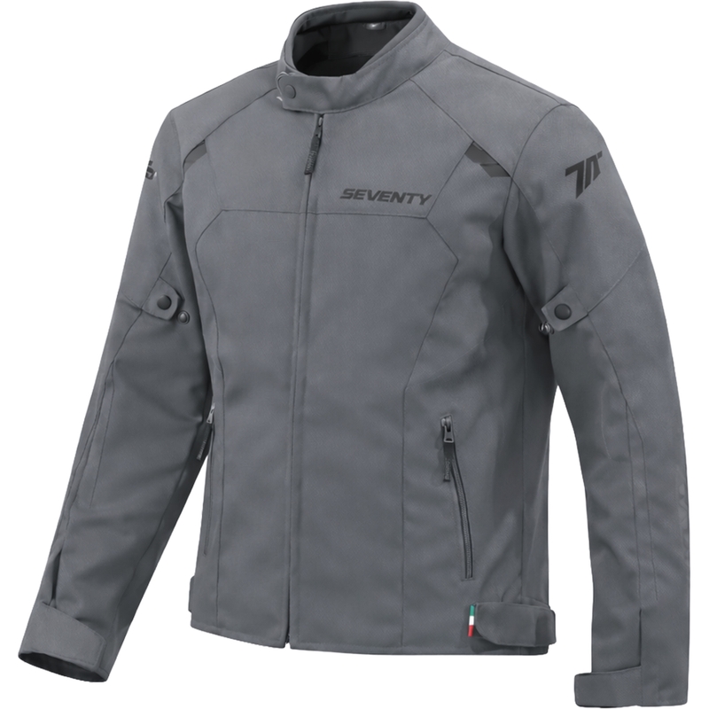 Dame motorcykeljakke Seventy Degrees SD-JR67 Piston mørkegrå