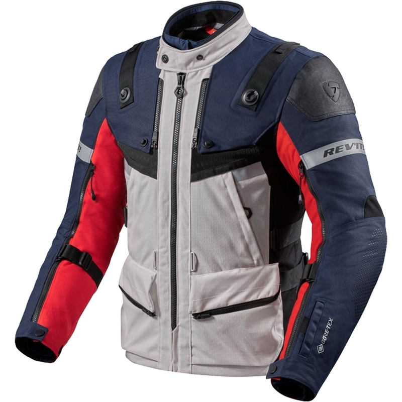 Revit Defender 3 GTX motorcykeljakke rød-blå