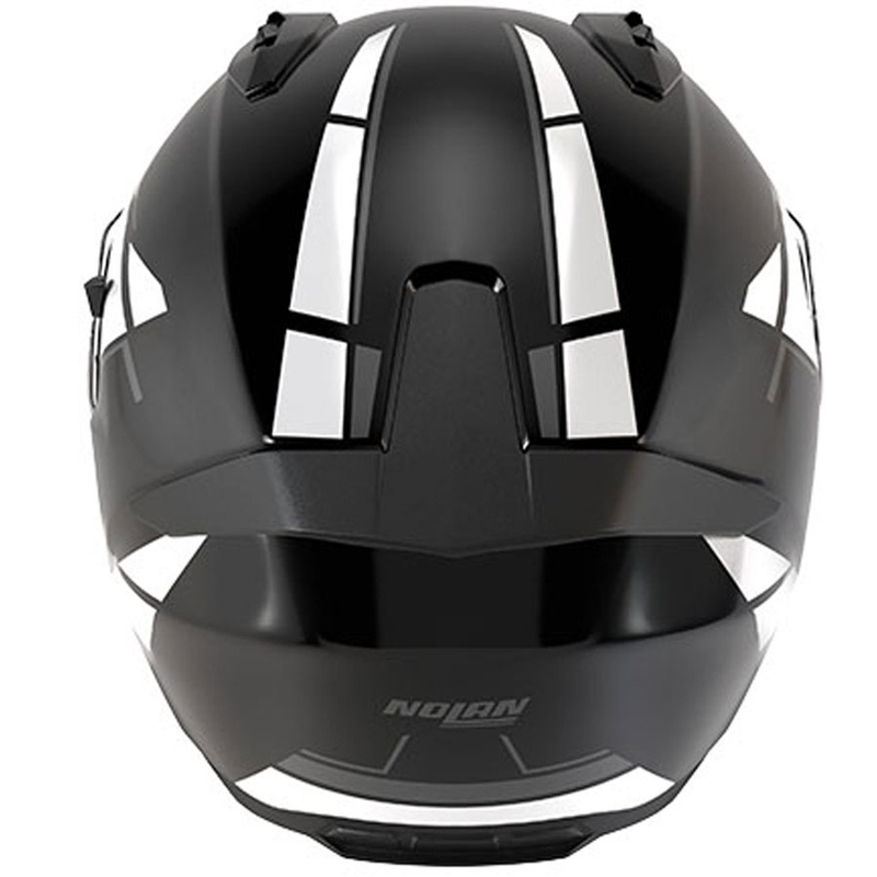 Fullface motorcykelhjelm Nolan N60-6 Sincrono 353 sort-hvid