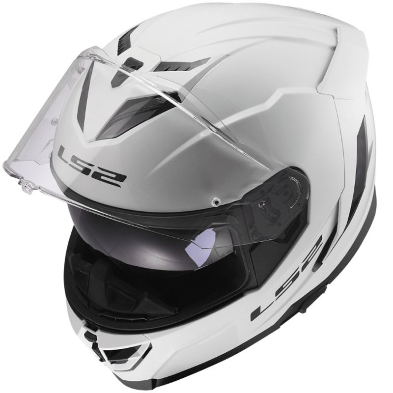 LS2 FF818 Storm III full face motorcykelhjelm i blank hvid