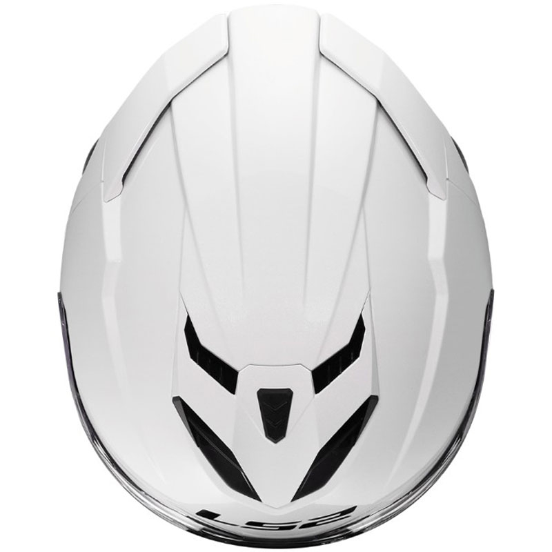 LS2 FF818 Storm III full face motorcykelhjelm i blank hvid