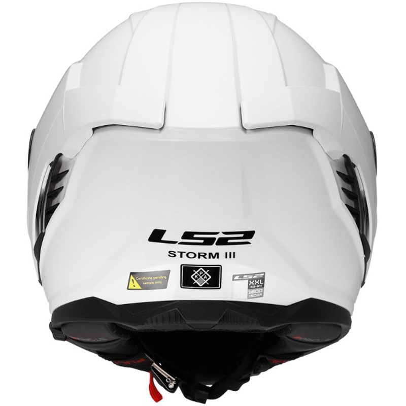 LS2 FF818 Storm III full face motorcykelhjelm i blank hvid