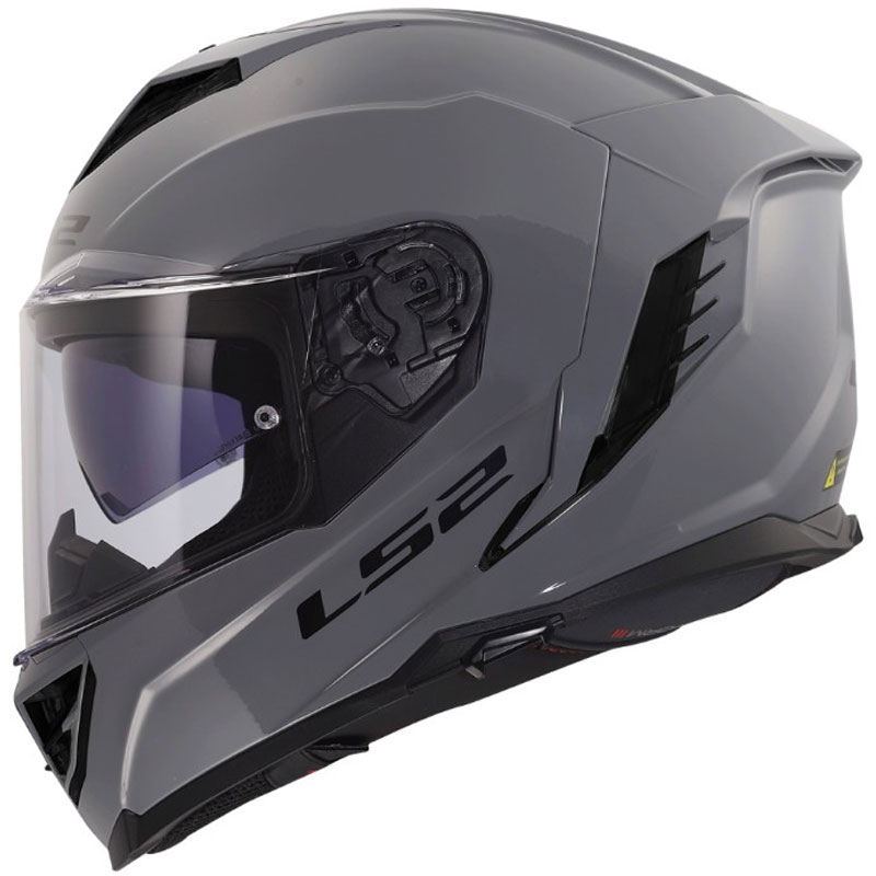 Integralhjelm LS2 FF818 Storm III Solid blank grå