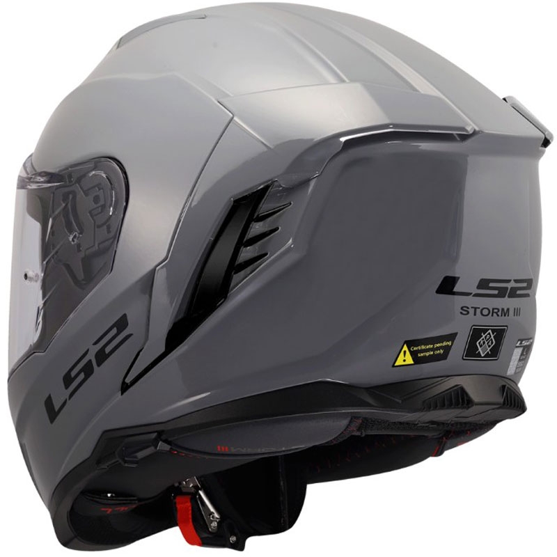 Integralhjelm LS2 FF818 Storm III Solid blank grå