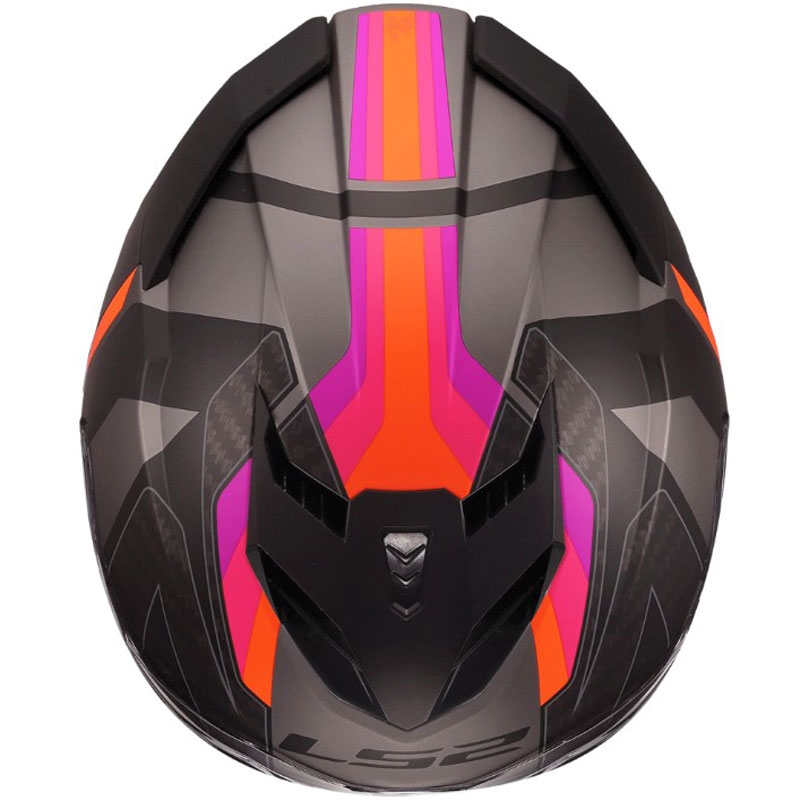Integralhjelm LS2 FF818 Storm III Sports mat grå-lilla