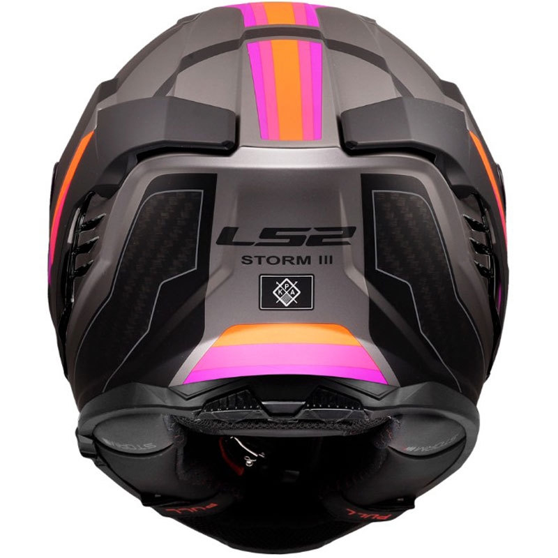 Integralhjelm LS2 FF818 Storm III Sports mat grå-lilla