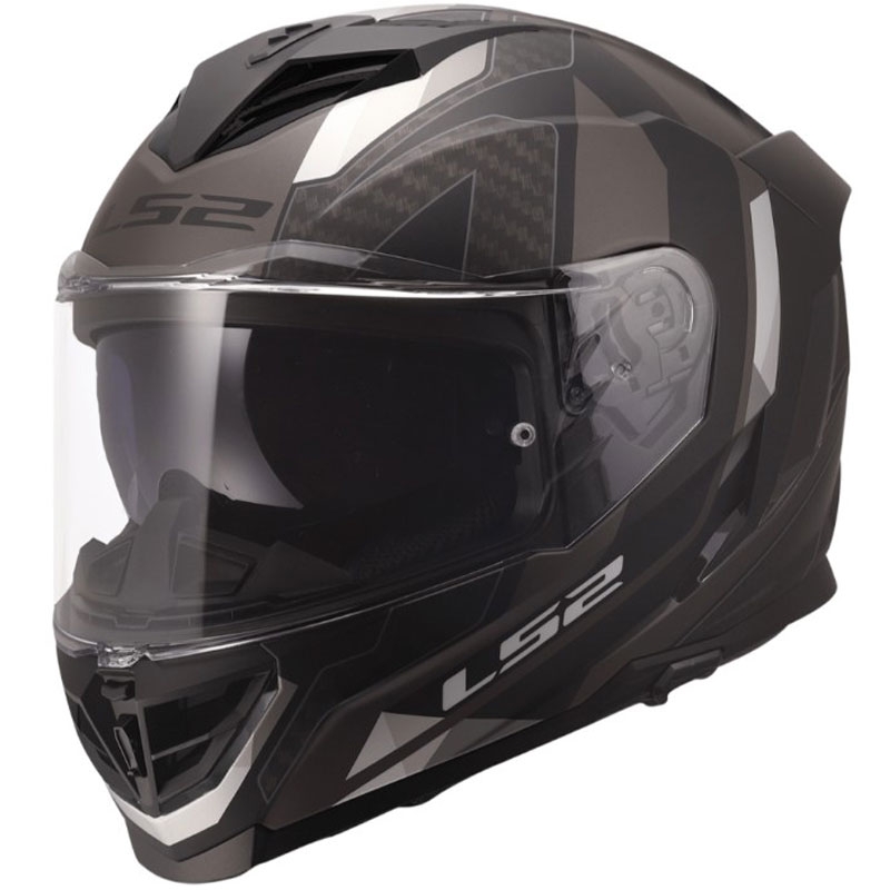 Integralhjelm LS2 FF818 Storm III Sports mat sort-grå