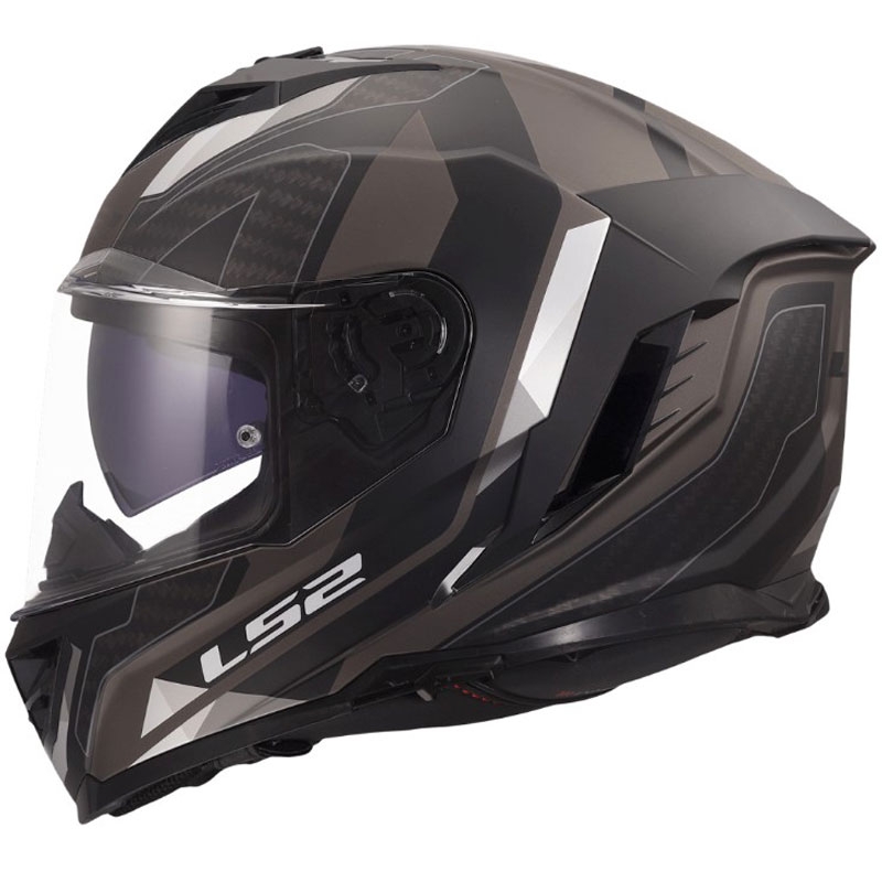 Integralhjelm LS2 FF818 Storm III Sports mat sort-grå