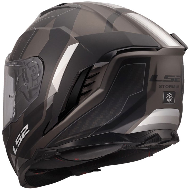 Integralhjelm LS2 FF818 Storm III Sports mat sort-grå