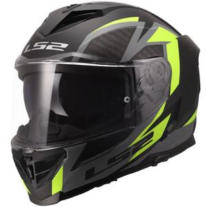 LS2 FF818 Storm III Dynamo full-face motorcykelhjelm sort-gul