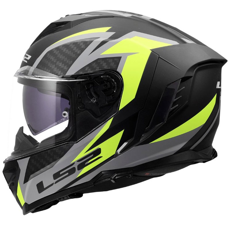 LS2 FF818 Storm III Dynamo full-face motorcykelhjelm sort-gul