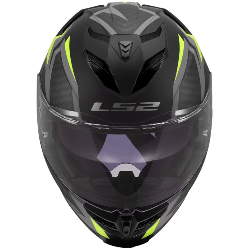 LS2 FF818 Storm III Dynamo full-face motorcykelhjelm sort-gul