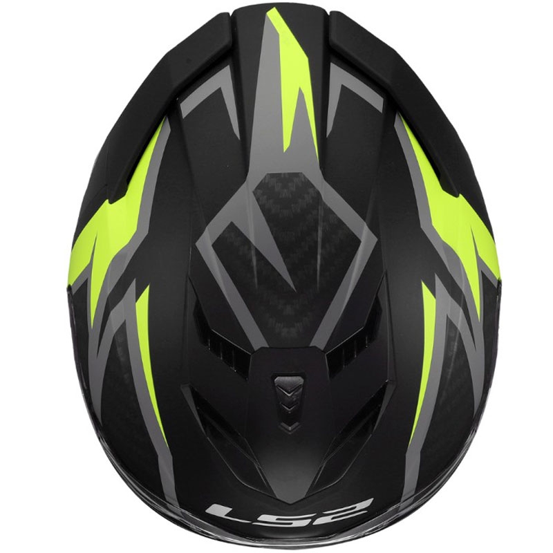 LS2 FF818 Storm III Dynamo full-face motorcykelhjelm sort-gul