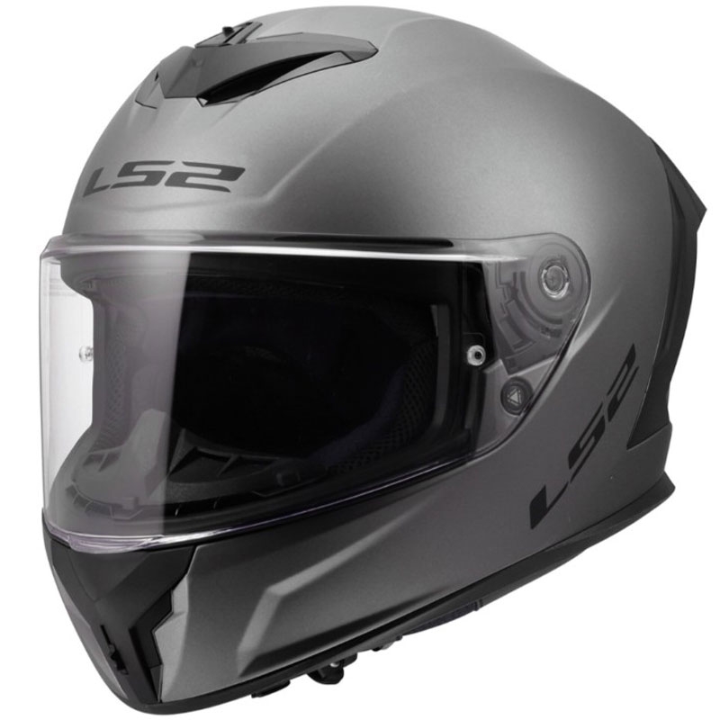 LS2 FF820 Rapid III Solid fullface motorcykelhjelm mat titanium