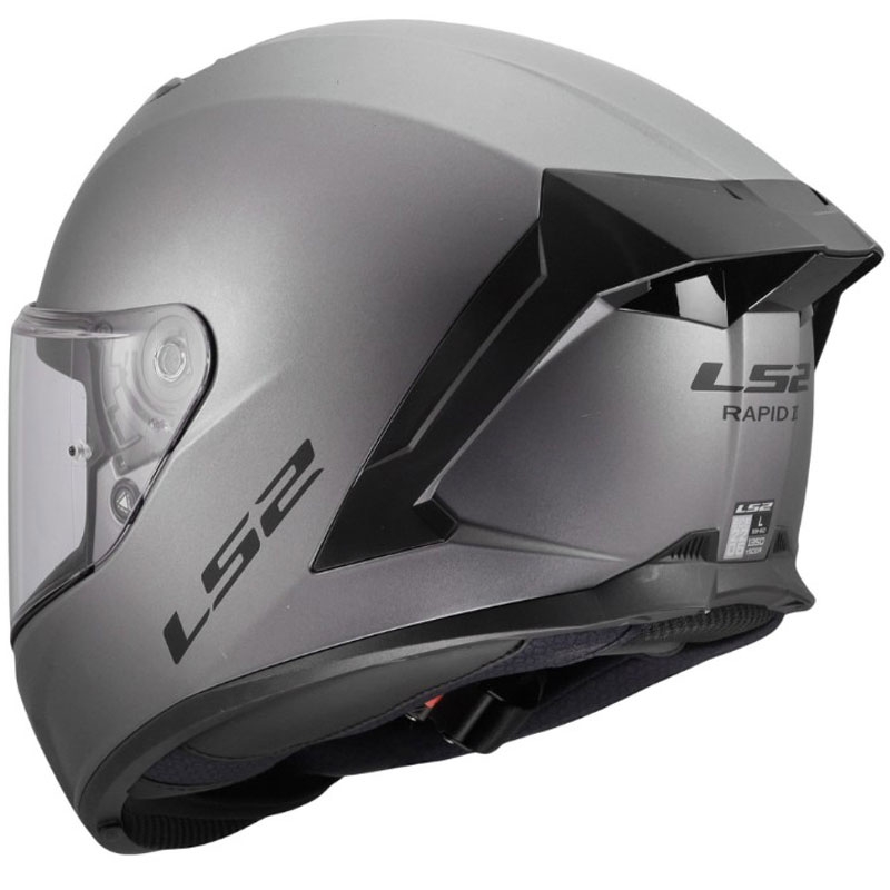 LS2 FF820 Rapid III Solid fullface motorcykelhjelm mat titanium