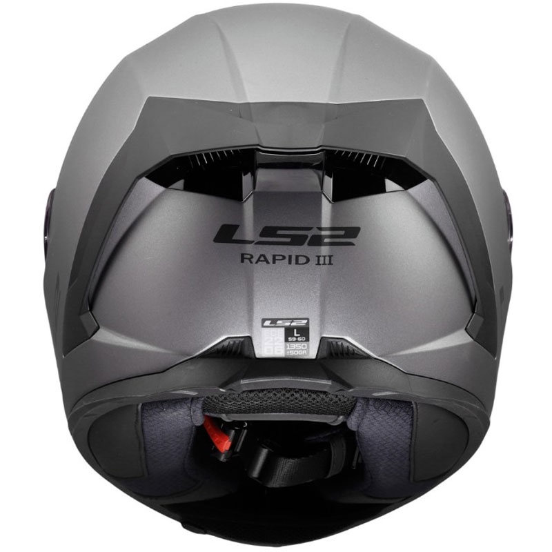 LS2 FF820 Rapid III Solid fullface motorcykelhjelm mat titanium