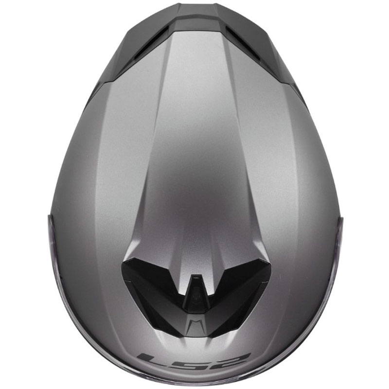 LS2 FF820 Rapid III Solid fullface motorcykelhjelm mat titanium
