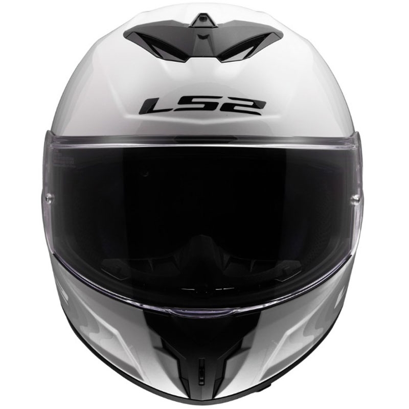 LS2 FF820 Rapid III Flow fullface motorcykelhjelm, blank hvid-grå
