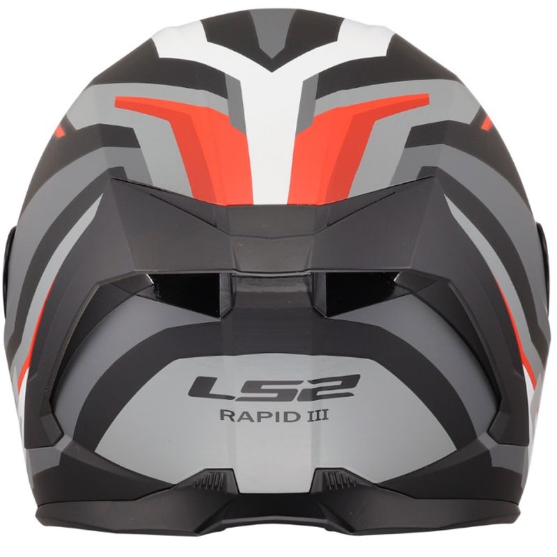 Integralhjelm LS2 FF820 Rapid III Hyper mat sort-rød