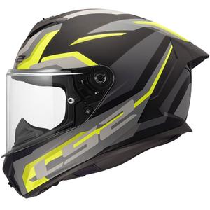 LS2 FF820 Rapid III Hyper fullface motorcykelhjelm, mat sort-gul
