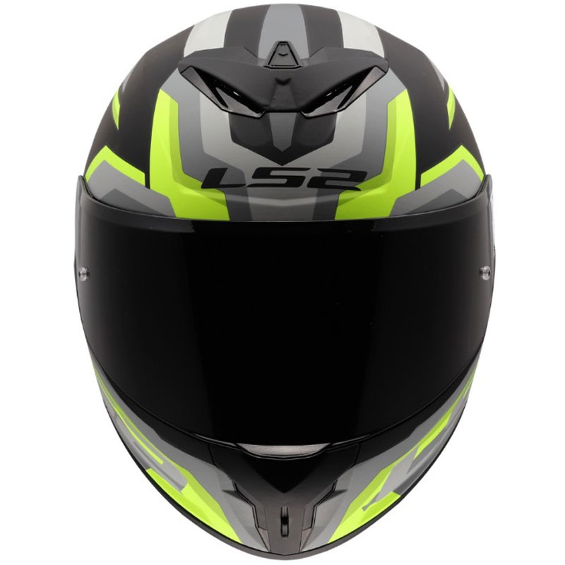 LS2 FF820 Rapid III Hyper fullface motorcykelhjelm, mat sort-gul