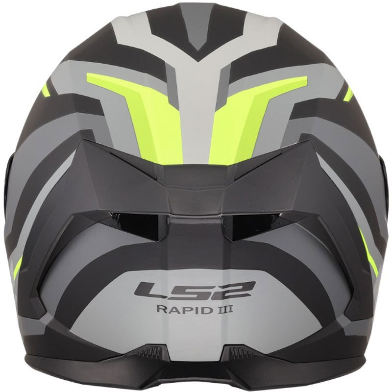 LS2 FF820 Rapid III Hyper fullface motorcykelhjelm, mat sort-gul