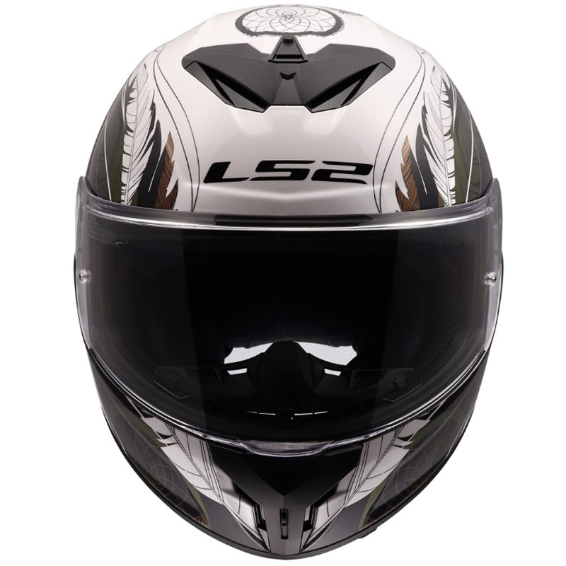 LS2 FF820 Rapid III Boho full-face motorcykelhjelm blank hvid-sort-pink